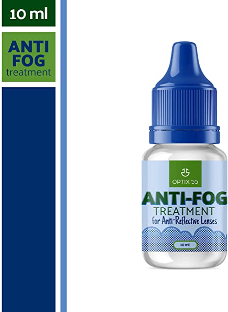 Optix 55 Anti Fog Treatment for Anti-Reflective Lenses | Anti Fog for Goggles, Glasses, Snorkel Mask, Ski Masks | Superior Defogger for AR Glasses | Antifog Prevents Lens Fog for Days