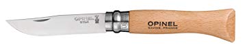 Opinel Stainless Steel Folding Pocket Knife - Everyday Carry Knife Made in France – Beechwood, Walnut, Oak, Olivewood Handles