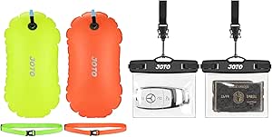 Swim Buoy Float Bundle with 2 Pack Waterproof Car Key FOB Case