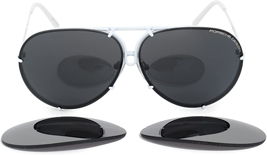 Porsche Design Sunglasses, White, 69mm