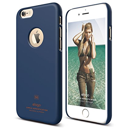 iPhone 6S Case, elago [Slim Fit][Soft Feel Jean Indigo] - [Light][Minimalistic][True Fit] – for iPhone 6/6S