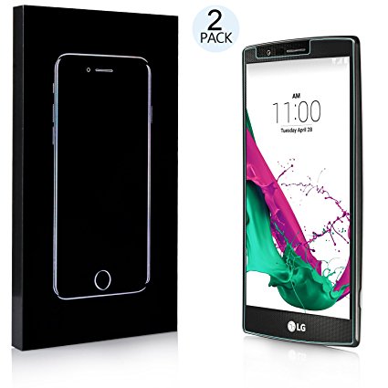 UTHMNE 2-Pack LG G4 Tempered Glass Screen Protector, 0.3mm Slim And 9H Hardness Bubble Free, Anti-Fingerprint, Oil Stain&Scratch Coating