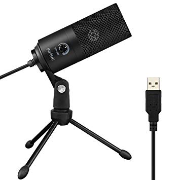 FIFINE USB Microphone Metal Condenser Microphone for PC Laptop Recording Microphone for Cardioid Studio Vocals, Voice Overs, Streaming Broadcast and YouTube Videos K669B