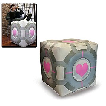 Portal Companion Cube - Inflatable Ottoman / Ottocube 19" - by Aperture Science