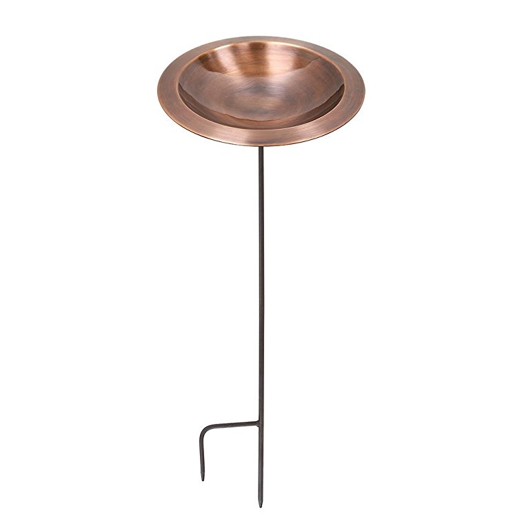Achla Designs Classic II Copper Birdbath with Stake