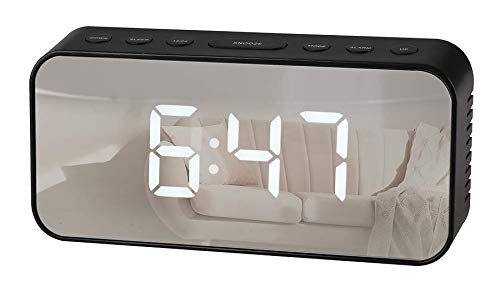 RCA RCD300BKA Alarm Clock, Silver