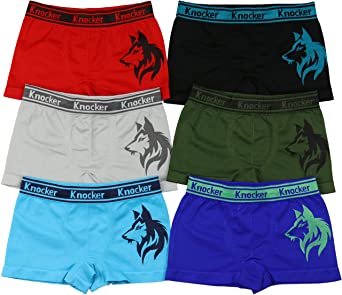ToBeInStyle Boy's Pack of 6 Seamless Boxer Briefs