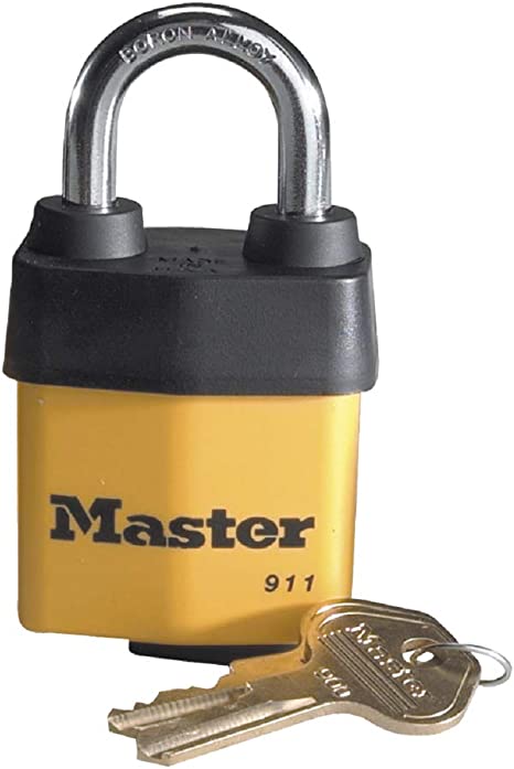 Master Lock 911DPF Laminated Pin Tumbler Padlock, 2 1/8-inch