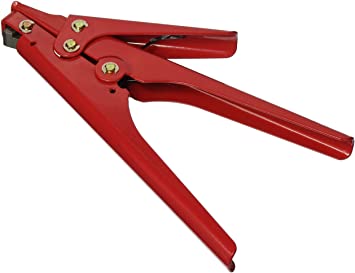 8milelake HS-519 Cable Tie Gun Tensioning and Cutting Tool for Plastic Nylon Cable Tie or Fasteners, All Metal Casing, 0.370 Inches Max Tie Width