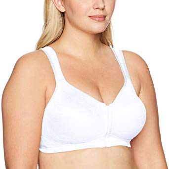 Playtex Women's 18 Hour Front Close Wirefree Back Support Posture Full Coverage Bra #E525