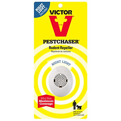 Victor Mini M751SN Ultrasonic Pest Chaser Rodent Repeller with Nightlight, 1-Pack (Not available in HI, NM, PR)