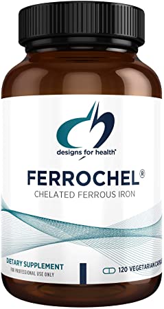 Designs for Health Ferrochel Iron Chelate Capsules, 120 Count