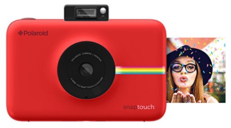 Polaroid Snap Touch Instant Print Digital Camera With LCD Display (Red) with Zink Zero Ink Printing Technology