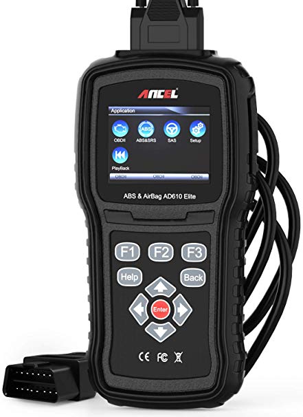 ANCEL AD610 Elite Automotive OBD II Car Code Reader Engine Diagnostic Scan Tool ABS SAS SRS Airbag Crash Data Reset Scanner