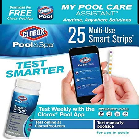Clorox My Pool Care Assistant Test Strips, 25 Smart Strips
