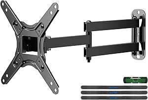 Suptek Full Motion TV Monitor Wall Mount for Most 13-42 Inch LED LCD Flat Curved Screen TVs & Monitors, Articulating Arms Swivel Tilt Extension Rotation, Max VESA 200x200mm up to 44lbs, MA1345