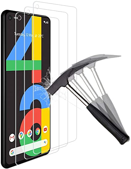 ANEWSIR for Google Pixel 4A Screen Protector（3 Pack）[Easy to Install] [Bubbles Free] [Easy to Apply] [Ultra-thin] Tempered Glass Screen Protector for Google Pixel 4A