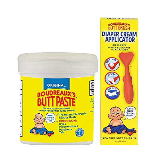 Boudreaux's Butt Paste Diaper Rash Ointment & Applicator | Original |16 Oz