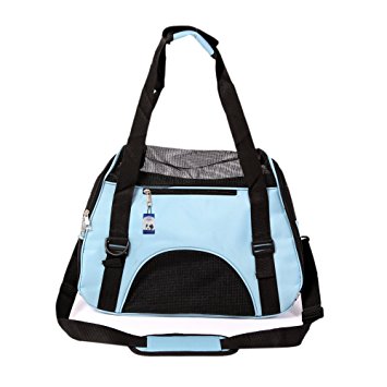 Petroad Soft-Sided Pet Carrier, Comfortable Carrier, Adjustable and Foldable, Airline Approved Pet Travel Carrier