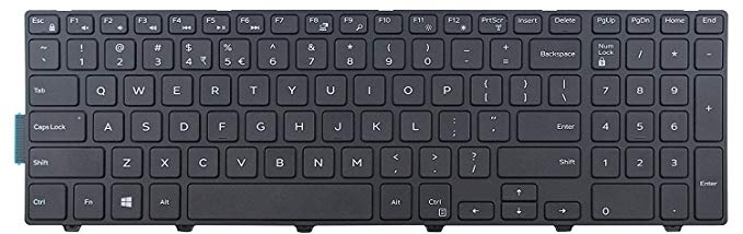 Original New for Dell Inspiron 15 3565 3567 5566 Vostro 15 3565 Keyboard US Black