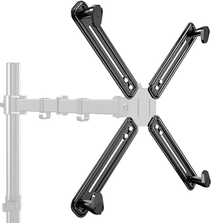 Suptek Non-VESA Adapter Monitor Arm Bracket Kit for 13-27 inch Screen Vesa Fits 75×75mm 100×100mm WK002