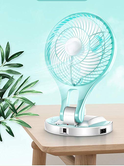 Hk Villa Powerful Folding Rechargeable Table Fan with 21SMD LED Lights, Table Fans For Home, Table Fans, Table Fans For Home With Stand, Table Fans High Speed, Table Fan For Kitchen, Table Fan For Office