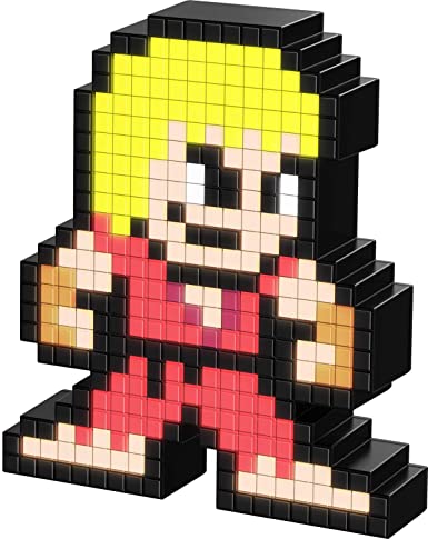 PDP Pixel Pals Capcom Street Fighter Ken Masters Collectible Lighted Figure, 878-033-NA-KEN