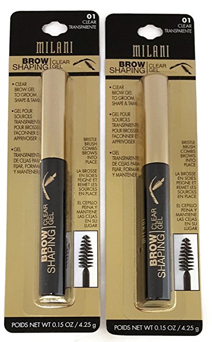 TWO Milani Brow Shaping Gel, 01 Clear, 0.15 oz