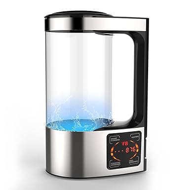 2L Hydrogen Water Bottle Generator, 200W Hydrogen Rich Water Machine, SPE PEM Technolog Constant Temperature Heating Hydrogen Generator Water Kettle Pitcher