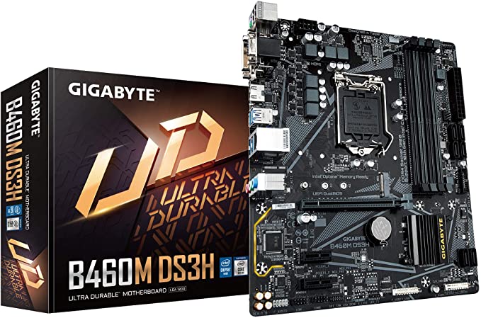 Gigabyte B460M DS3H (LGA1200/Intel/B460/Micro ATX/M.2/SATA 6Gb/s/USB 3.2 Gen 1/DDR4/Motherboard)