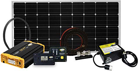 Go Power! Weekender ISW Complete Solar and Inverter System with 190 Watts of Solar