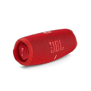 JBL Charge 5, Wireless Portable Bluetooth Speaker Pro Sound, 20 Hrs Playtime, Powerful Bass Radiators, Built-in 7500mAh Powerbank, PartyBoost, IP67 Water & Dustproof (Without Mic, Red)