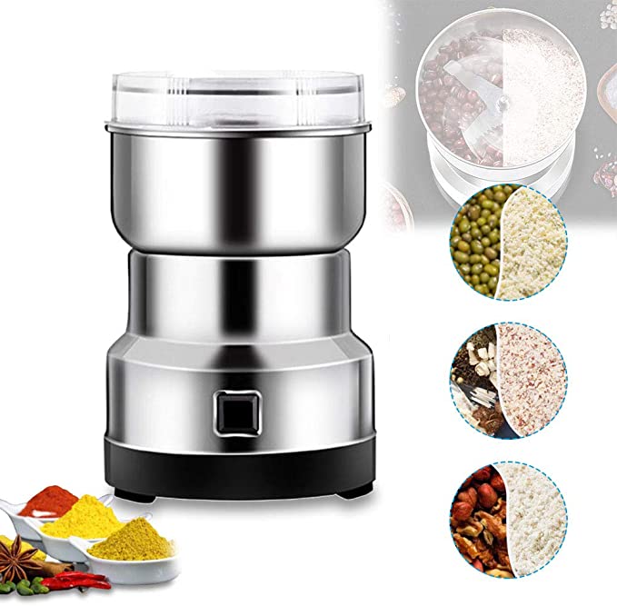 Multifunction Electric Smash Machine,Electric Coffee Bean Milling Smash Machine,Household Electric Cereals Grain Seasonings Spices Milling Machine Grinder for Daily Use.