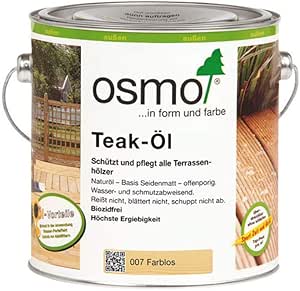 Osmo 007 - Olio di teak, 0,75 l, colore: Trasparente