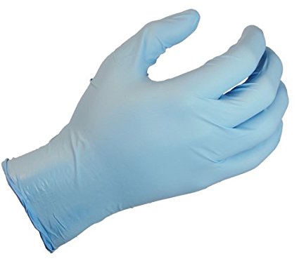 SHOWA 8500PF Nitrile Glove, Rolled Cuff, Powder Free, 8 mils Thick, 9.5" Length, X-Large (Pack of 50)