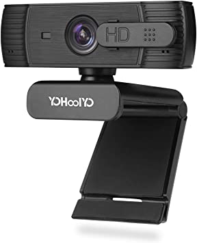 YOHOOLYO HD Webcam 1080P with Microphone Autofocus Laptop Desktop PC USB Webcam for Video Streaming Calling Recording Conferencing