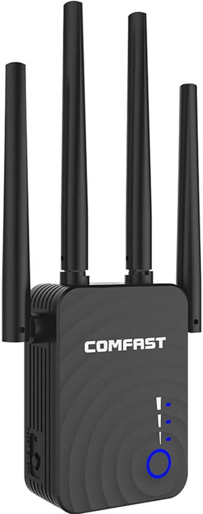 WiFi Range Extender 1200Mbps WiFi Booster AC1200 for The Hourse, Repeater 2.4 & 5GHz Dual Band WPS Wireless Signal Strong Penetrability, Wide Range of Signals(2500FT), Enjoy Gaming