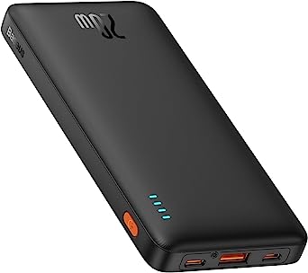 Baseus Portable Charger, 20W Power Bank Fast Charging, 10000mAh Slim Battery Pack Charger Portable with USB C in&Out for iPhone 14 13 12 11 Samsung S23 S22 Google LG iPad etc.