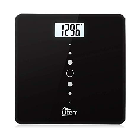 Digital Body Weight Scale High Precision Bathroom Scales with Step-On Technology, Backlight Display, Round Corner Design and 8MM Glass, 440lb/31st/200kg Capacity