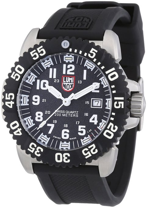 Luminox Mens 3151 Navy SEAL Luminescent Watch with Black Rubber Band