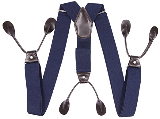 Suspenders for Men Adjustable Mens Fashion Braces Elastic Stretch Pants Straps