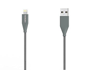 Askborg ChargeTube 3.3ft 1m Nylon Braided USB Cable with Lightning Connector [Apple MFi Certified] for iPhone 6s Plus / 6 Plus, iPad Pro, Air 2 and More (Gray)