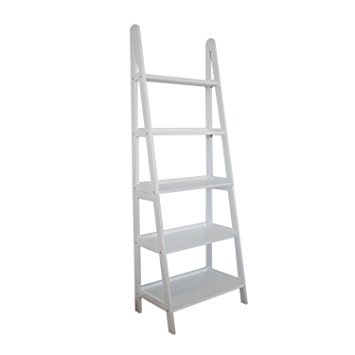 Metro Shop Mintra 5-tier A-frame White Ladder Shelf-White