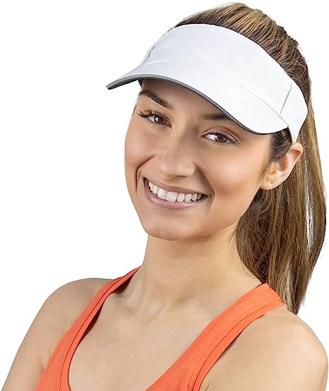 TrailHeads Women’s Sun Visor Hat for Running, Golf and Tennis - Recycled