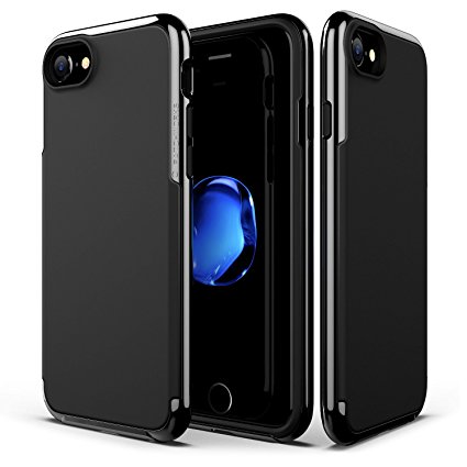 Patchworks Sentinel Grip Case Black for iPhone 7 6s 6 - Military Grade Protection, Non-slip SF Coating, Dual Layer Cover Protective Bumper Case