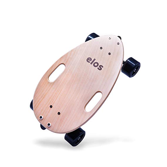 elos Skateboard Complete Lightweight - Mini Longboard Cruiser Skateboard Built for Beginners and Urban commuters. Wide and Stable Skateboard Deck. Non-Electric Personal Transporter. Campus Board.