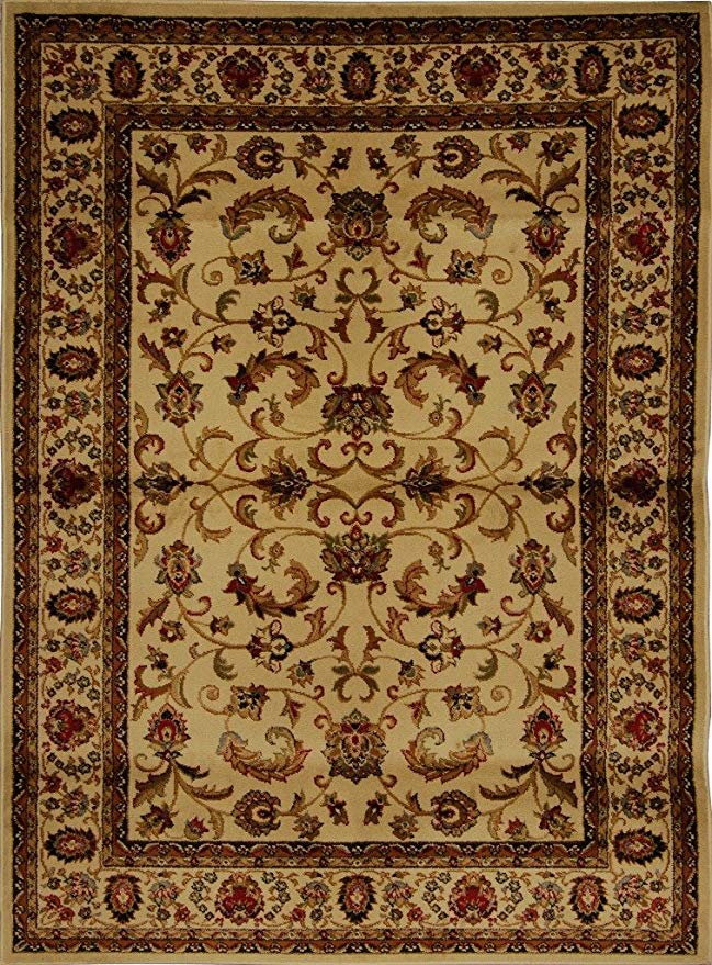 Home Dynamix Royalty Elati Traditional Area Rug 7'8"x10'4", Oriental Ivory