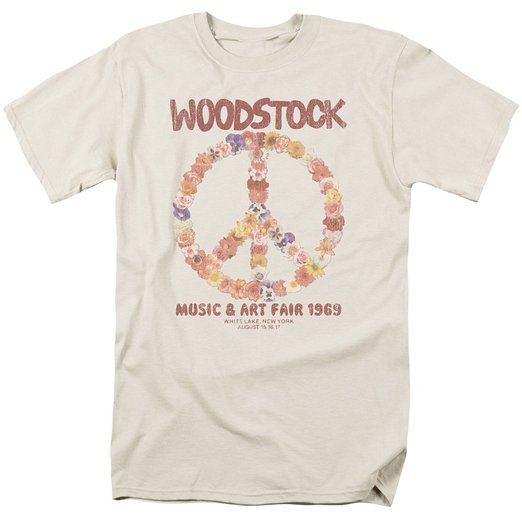 Woodstock - Floral Peace - Adult T-Shirt