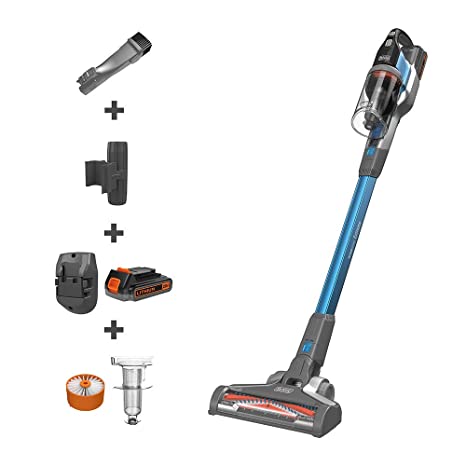 BLACK DECKER BSV2020G 20V Li-ion, 40 AW Power Series Cordless Stick Vacuum Cleaner with Floorhead LEDs