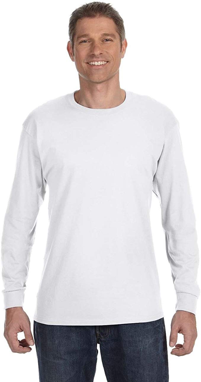 Gildan Heavy Cotton 100% Cotton Long Sleeve T-Shirt.